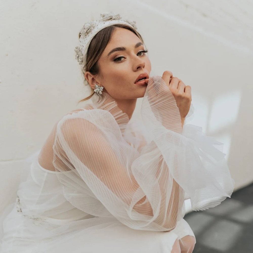 Untamed Petals - Vogue Tulle Overlay - Medium | Bridal Tulle Overlay